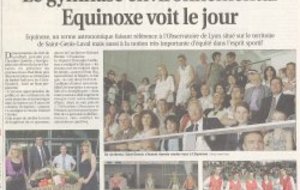 Inauguration de l'Equinoxe