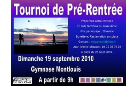 Tournoi de Pré-Rentrée
